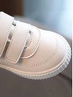 Детские белые кроссовки-кеды для малыша на липучках 